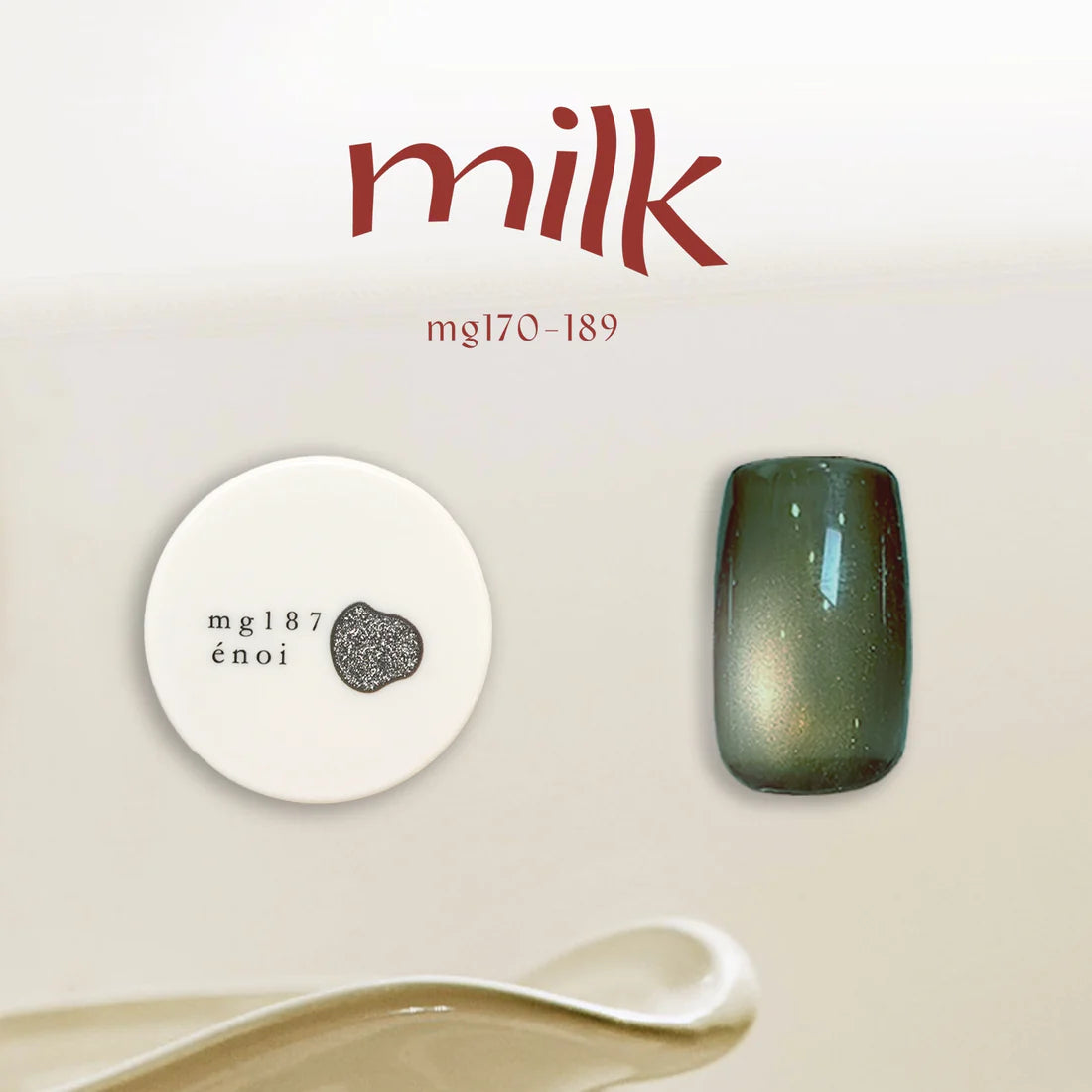 énoi 'milk' Magnetic Gel Series 2 - full 20pc set/individual pots (mg170-189)