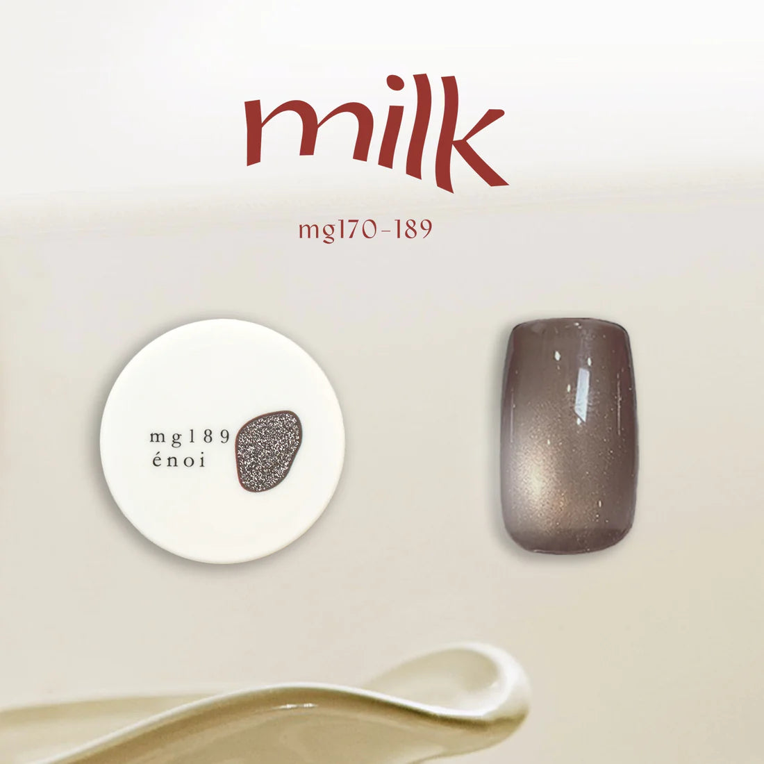 énoi 'milk' Magnetic Gel Series 2 - full 20pc set/individual pots (mg170-189)
