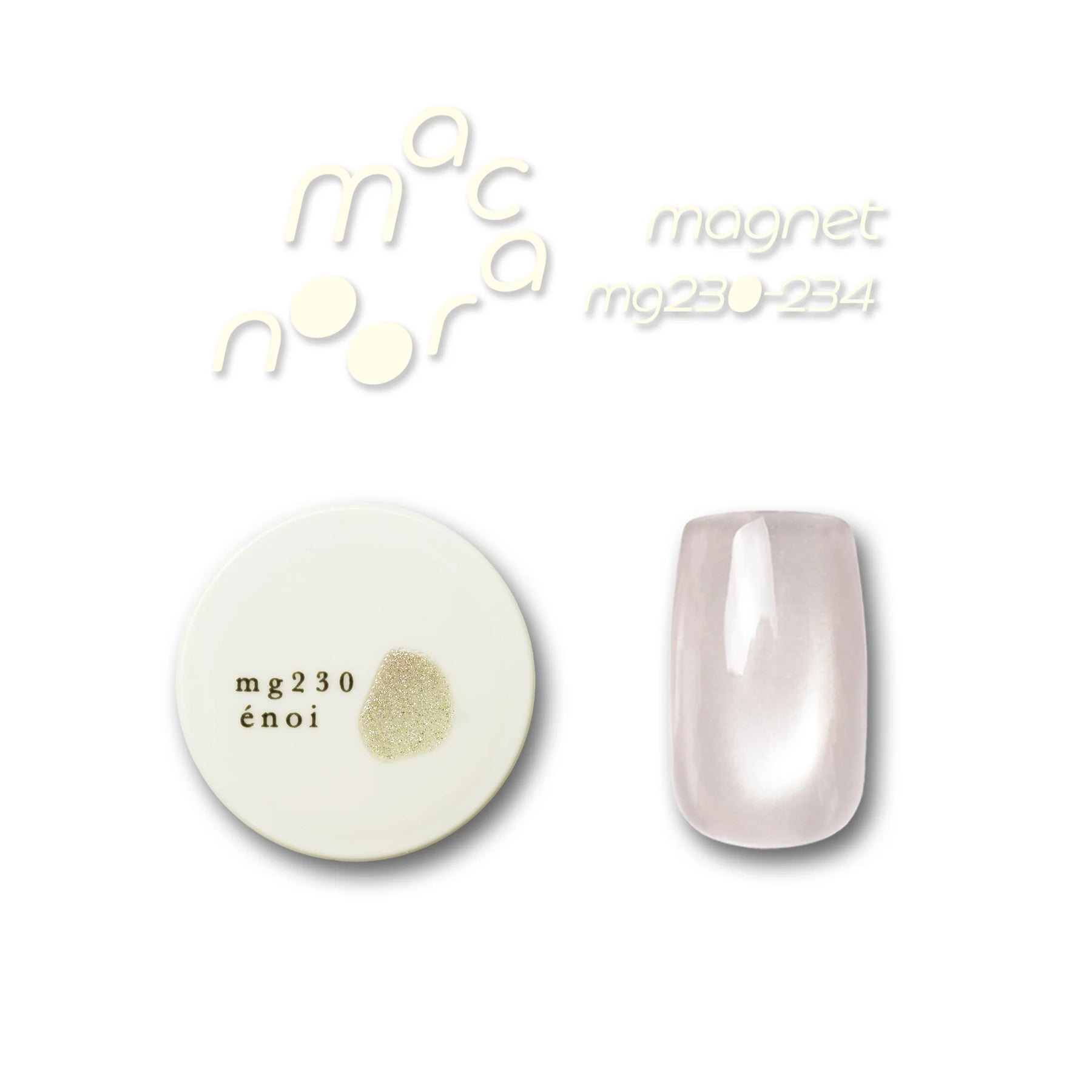 énoi Macaroon Magnetic Gel Series - full 5pc set/single pots (mg230-234)