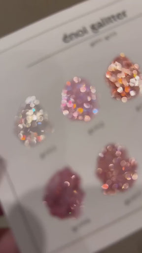 énoi 'galitter' Glitter Gel Collection - full 20pc set/10pc sets/individual pots (gt01-gt20)