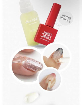 JELLO JELLO One Kill Peel Off Set (Peel Off Base + One Kill Gel Remover) - option for extra One Kill Remover included