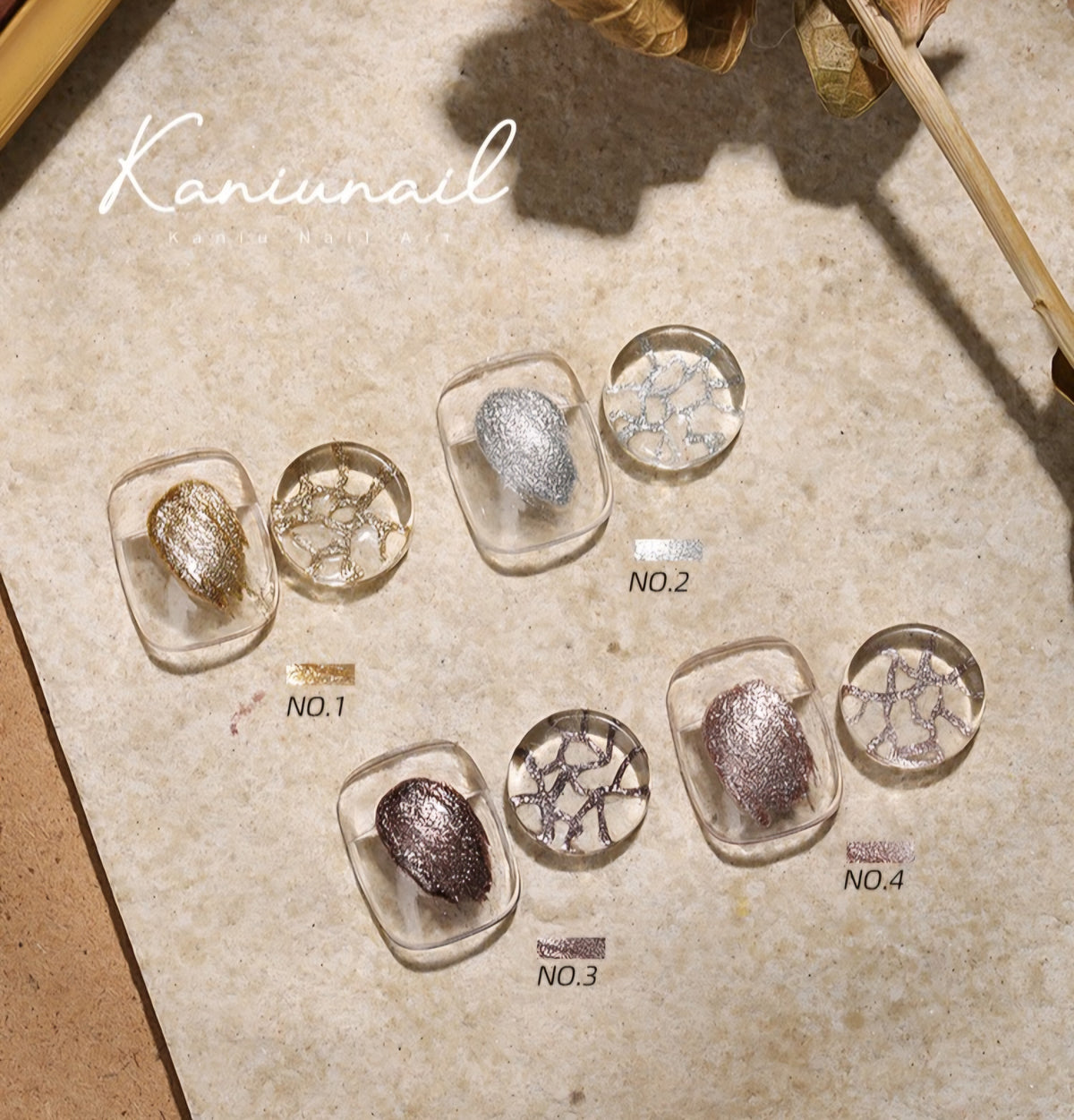 Kaniu Metal Embossed Gels - Colour No.04