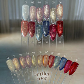 my&bee Brûlée Mag magnetic gel nail art inspiration 2