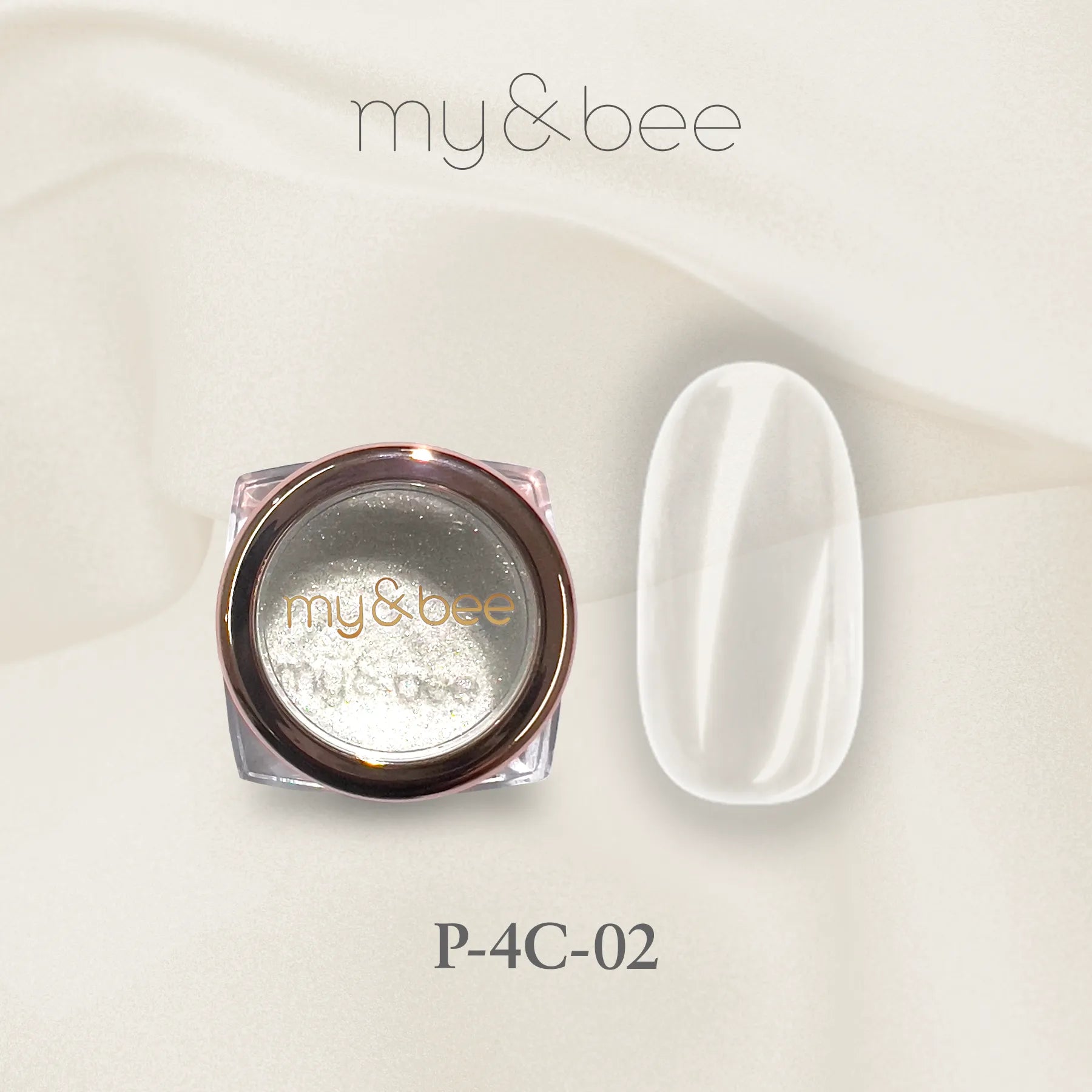 my&bee 4K clear chrome powder - 4C-01~02