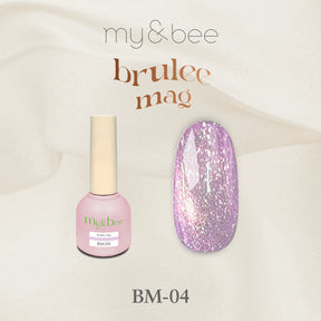 my&bee Brûlée Mag BM-04 purple pink magnetic gel swatch