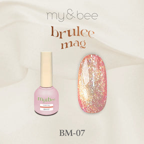 my&bee Brûlée Mag BM-07 terracotta orange magnetic gel swatch