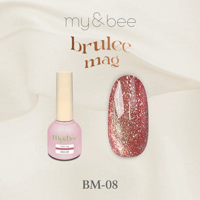 my&bee Brûlée Mag BM-08 rosy fig magnetic gel swatch