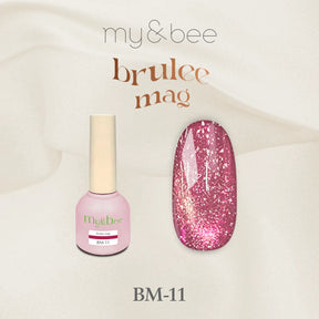 my&bee Brûlée Mag BM-11 cherry red magnetic gel swatch