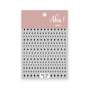 Small twinkle stickers - black or white