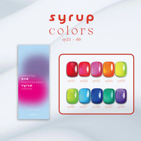 énoi Spring/Summer Syrup Gel Collection - full 20pc set/10pc sets/individual pots (sy021-040)