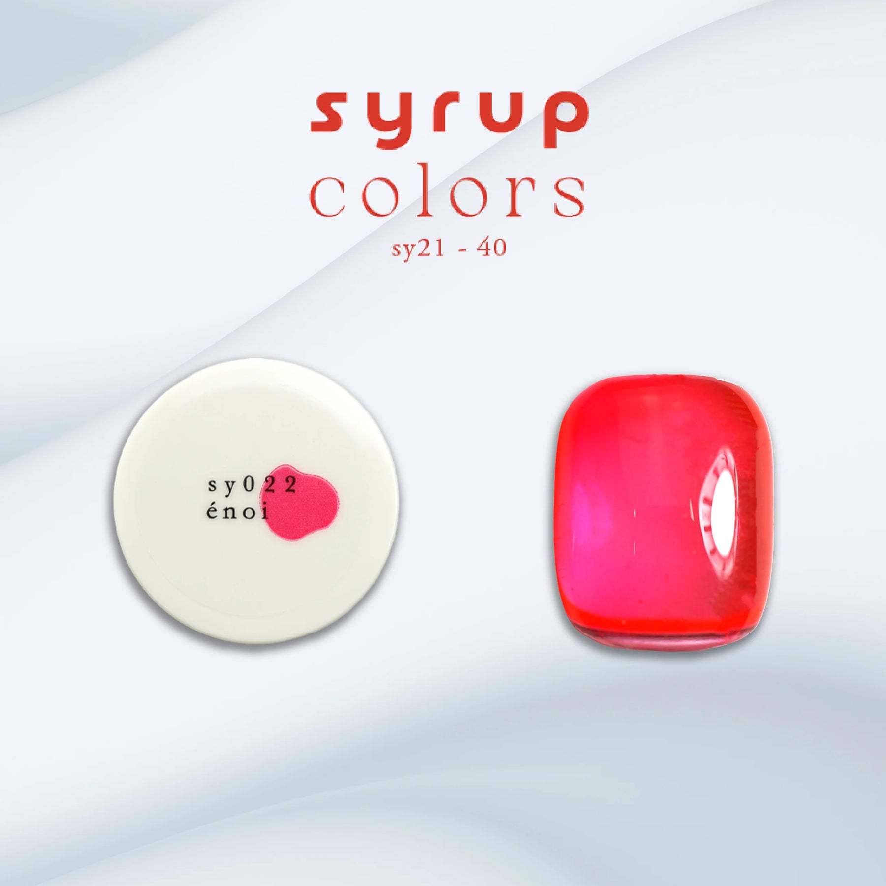 énoi Spring/Summer Syrup Gel Collection - full 20pc set/10pc sets/individual pots (sy021-040)