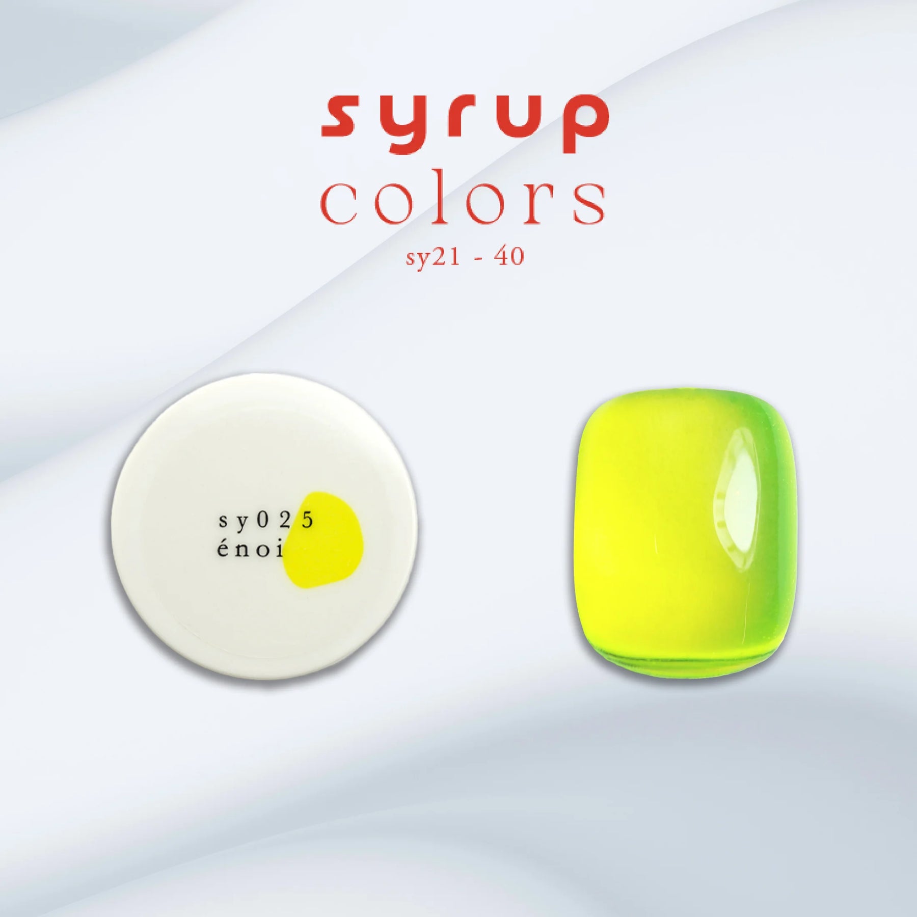 énoi Spring/Summer Syrup Gel Collection - full 20pc set/10pc sets/individual pots (sy021-040)