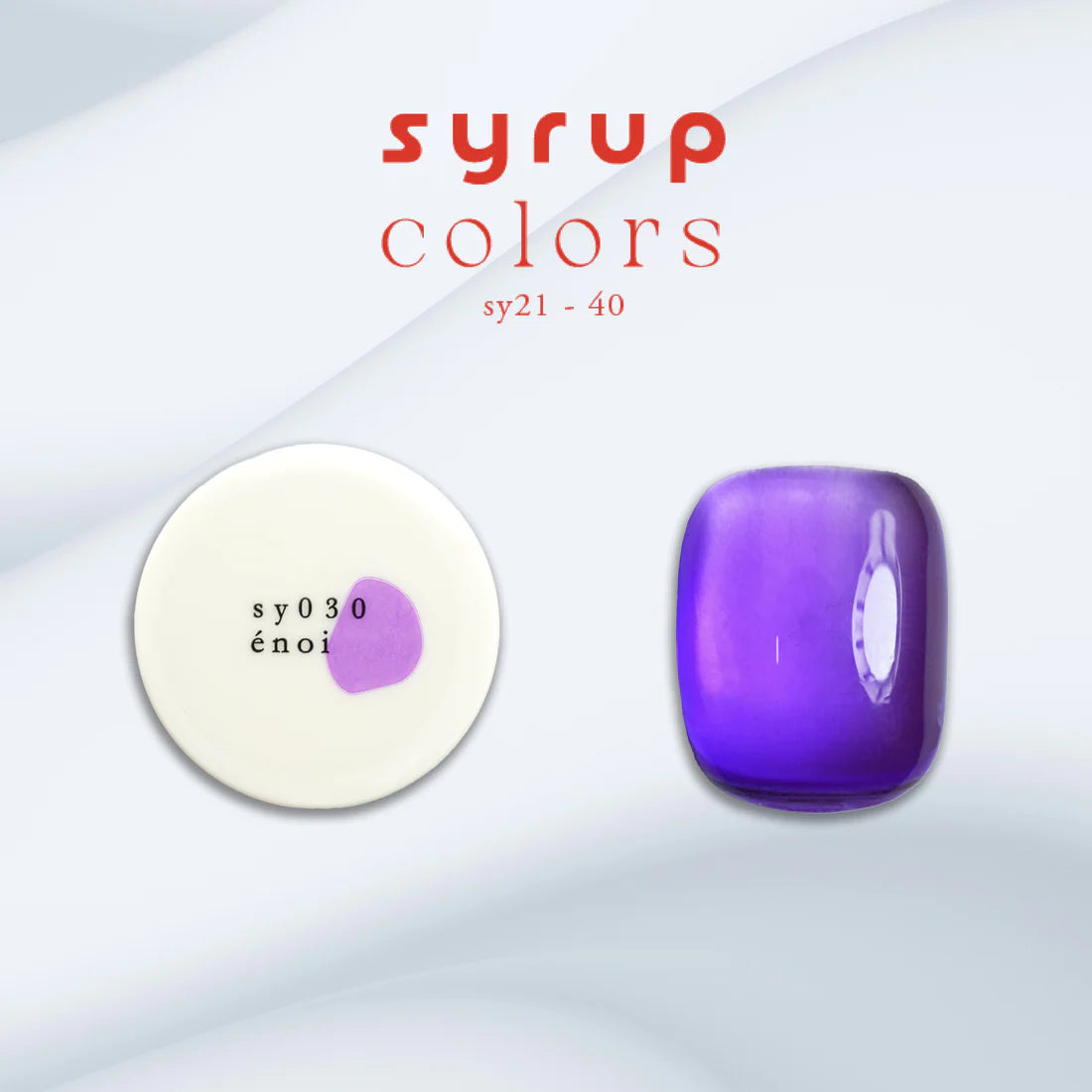 énoi Spring/Summer Syrup Gel Collection - full 20pc set/10pc sets/individual pots (sy021-040)