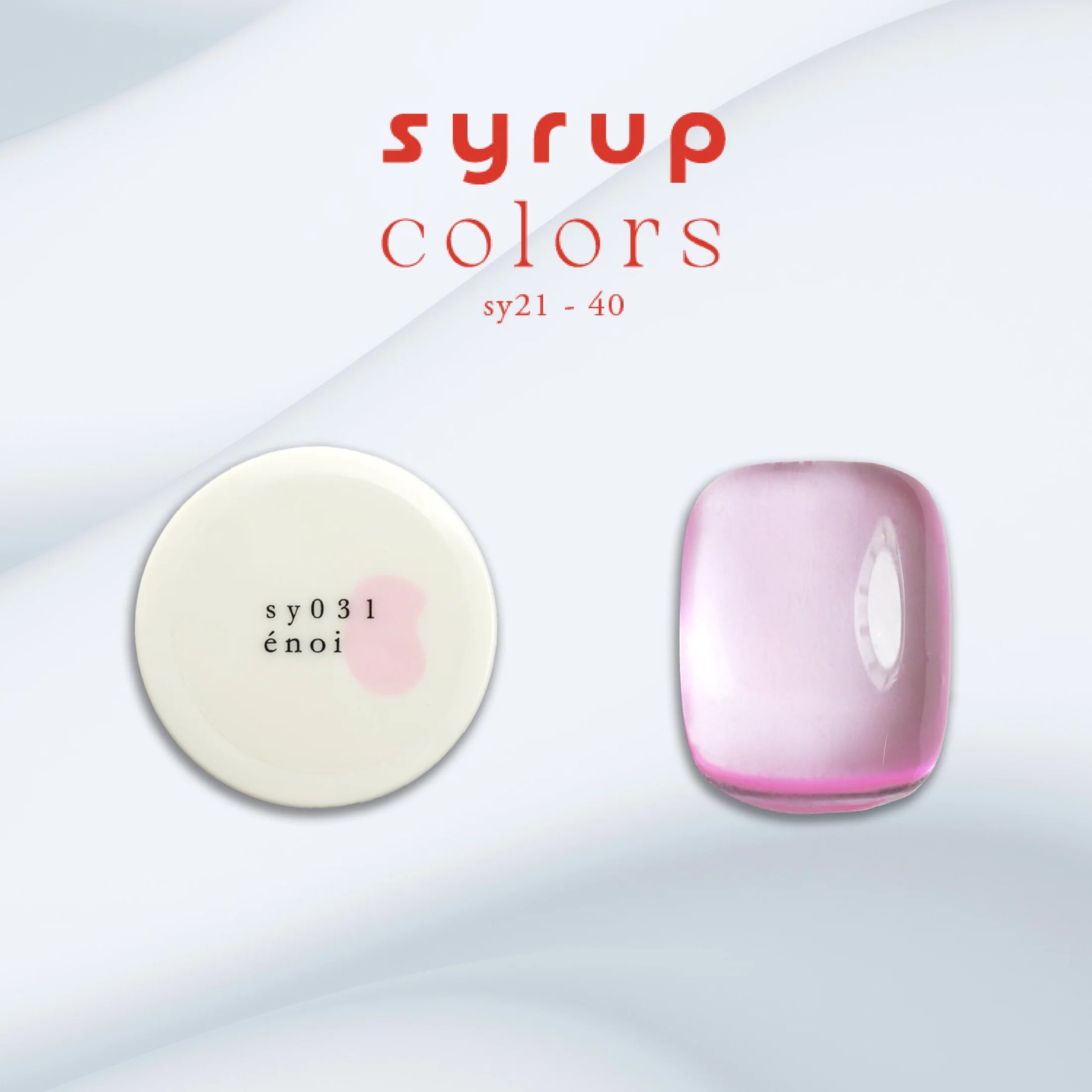 énoi Spring/Summer Syrup Gel Collection - full 20pc set/10pc sets/individual pots (sy021-040)