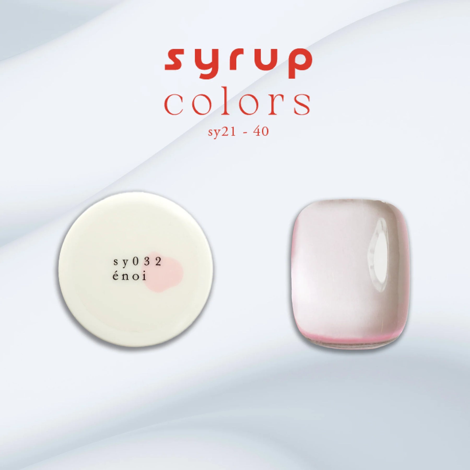 énoi Spring/Summer Syrup Gel Collection - full 20pc set/10pc sets/individual pots (sy021-040)