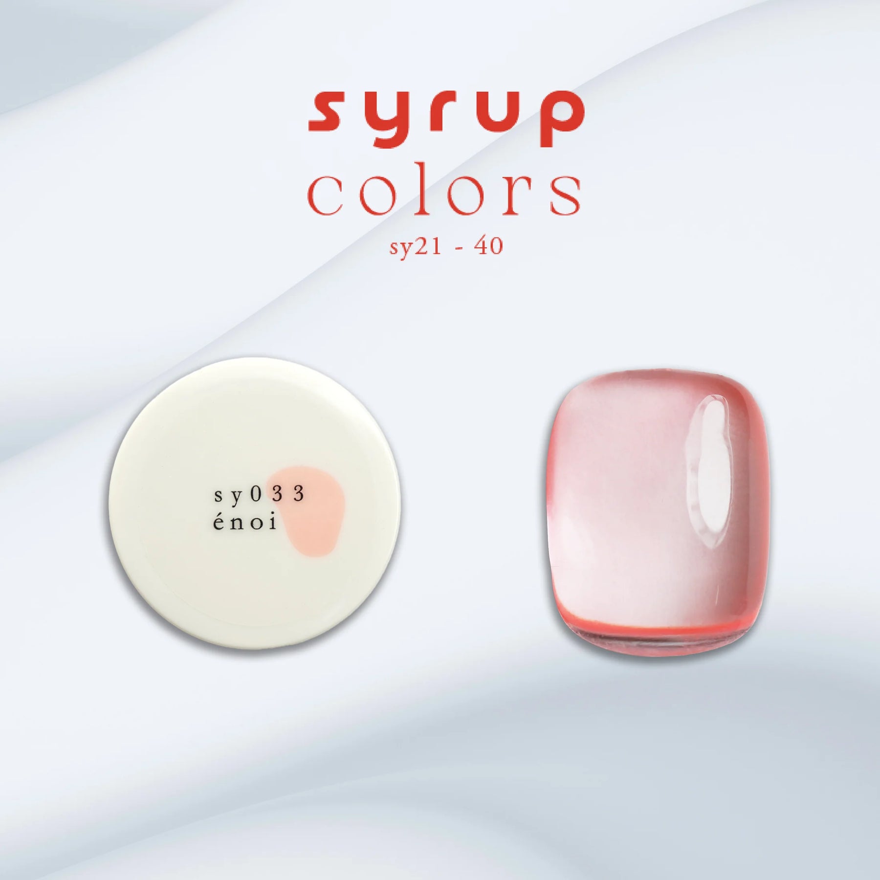 énoi Spring/Summer Syrup Gel Collection - full 20pc set/10pc sets/individual pots (sy021-040)