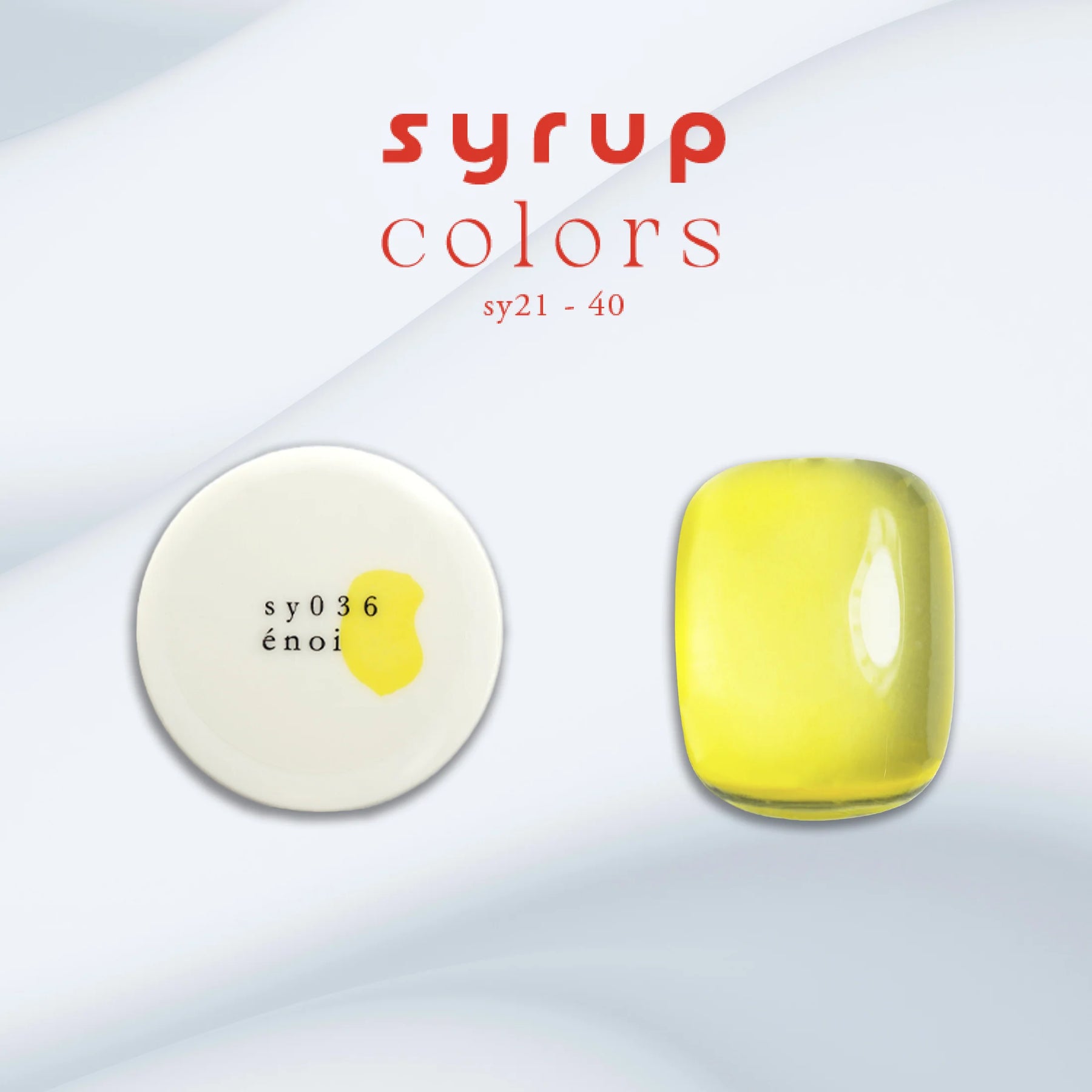 énoi Spring/Summer Syrup Gel Collection - full 20pc set/10pc sets/individual pots (sy021-040)