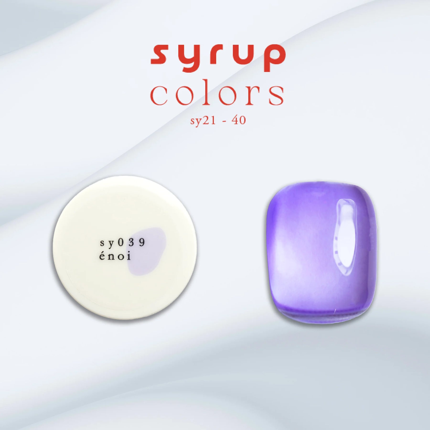 énoi Spring/Summer Syrup Gel Collection - full 20pc set/10pc sets/individual pots (sy021-040)