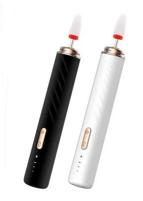 PEONY Portable E-file/Nail Drill Pen (Black/White)