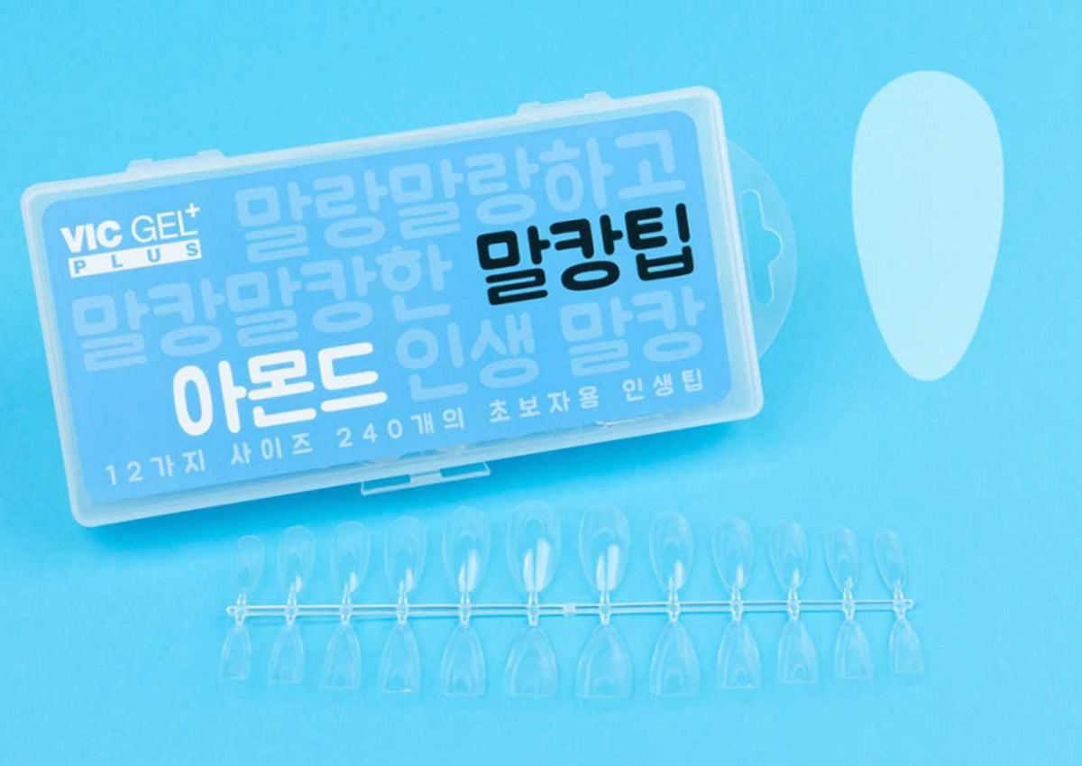 Nryan VIC GEL PLUS Malkang tip almond - soft gel extensions