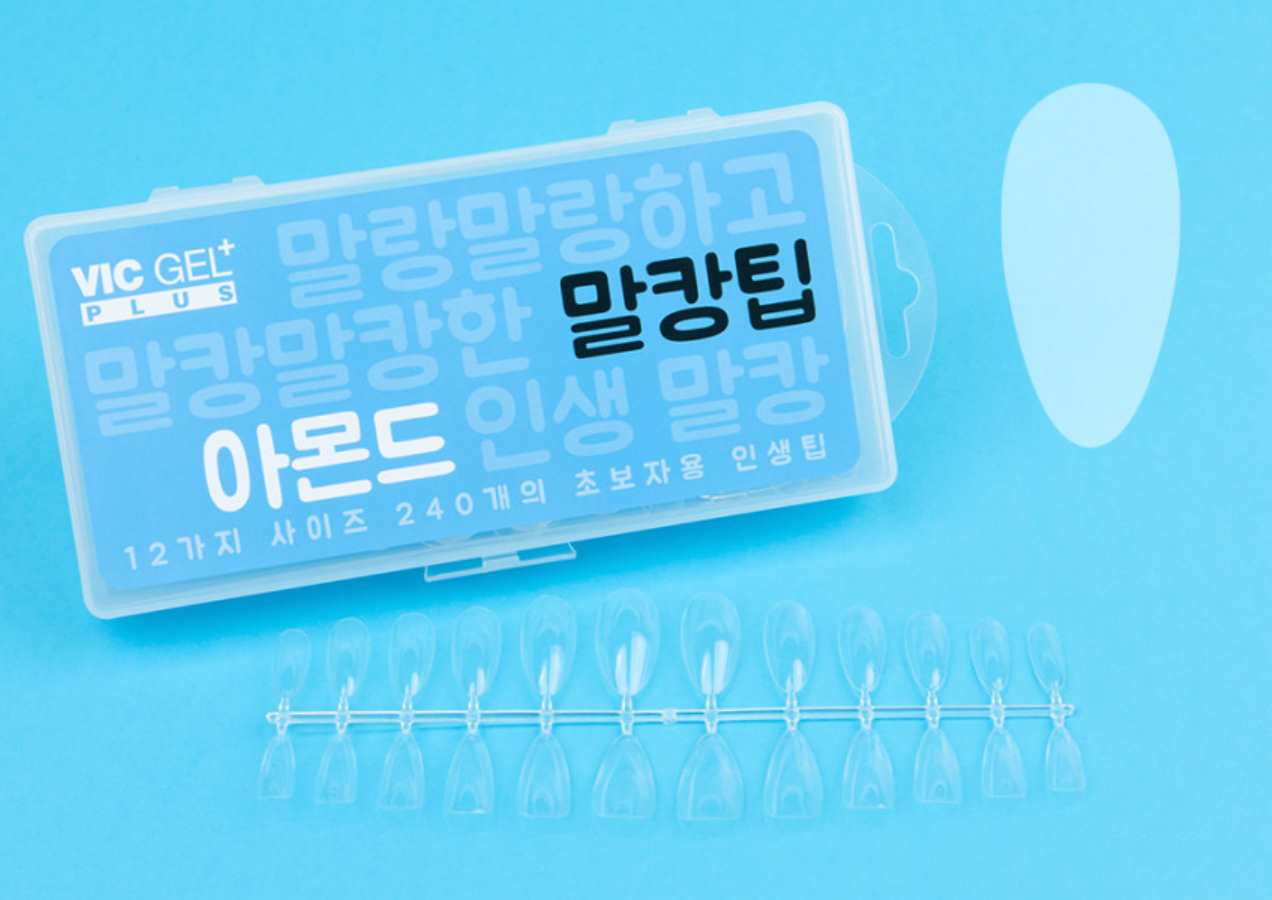 Nryan VIC GEL PLUS Malkang tip almond - soft gel extensions