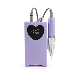 PEONY Portable Heart E-File/Nail Drill + stand, bits and bands - 3 colours