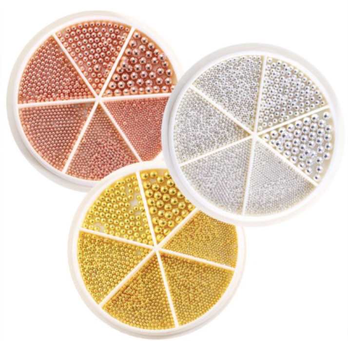 Nail ball charm set - 3 colour options