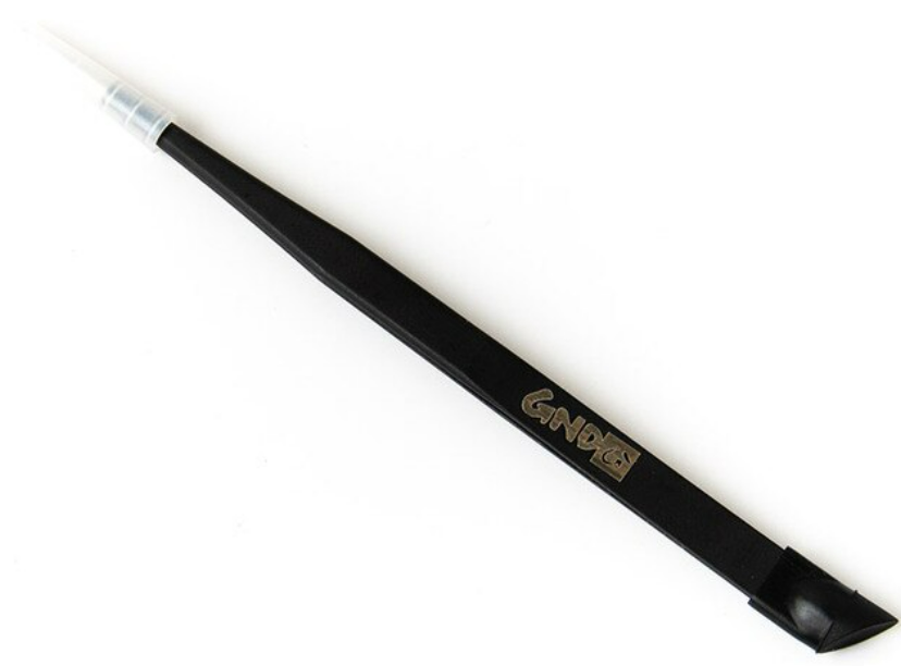 Pinza de uñas con herramienta de silicona - negro/rosa