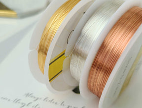 Nail deco wire - 0.2mm Gold/Silver/Rose Gold